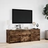 Kép 4/11 - Füstös tölgy színű szerelt fa LED-es TV-szekrény 140x34x50 cm