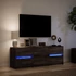Kép 5/11 - Barna tölgy színű szerelt fa LED-es TV-szekrény 140x34x50 cm