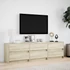 Kép 4/11 - Sonoma tölgy színű szerelt fa LED-es TV-szekrény 180x34x50 cm
