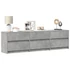 Kép 1/11 - Betonszürke szerelt fa TV-szekrény LED-ekkel 180 x 34 x 50 cm