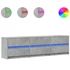 Kép 2/11 - Betonszürke szerelt fa TV-szekrény LED-ekkel 180 x 34 x 50 cm