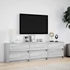 Kép 4/11 - Szürke sonoma színű szerelt fa LED-es TV-szekrény 180x34x50 cm