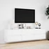 Kép 4/11 - Fehér falra szerelhető TV-szekrény LED-del 180 x 31 x 45 cm