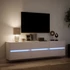 Kép 5/11 - Fehér falra szerelhető TV-szekrény LED-del 180 x 31 x 45 cm