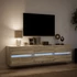 Kép 5/11 - Sonoma tölgy színű falra TV-szekrény LED-del 180 x 31 x 45 cm