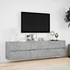 Kép 4/11 - Fehér falra szerelhető TV-szekrény LED-del 180 x 31 x 45 cm