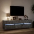 Kép 5/11 - Fehér falra szerelhető TV-szekrény LED-del 180 x 31 x 45 cm