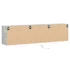 Kép 8/11 - Fehér falra szerelhető TV-szekrény LED-del 180 x 31 x 45 cm