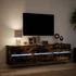Kép 5/11 - Füstös tölgy falra szerelhető TV-szekrény LED-del 180x31x45cm