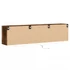 Kép 8/11 - Füstös tölgy falra szerelhető TV-szekrény LED-del 180x31x45cm