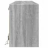 Kép 7/11 - Szürke sonoma színű fali TV-szekrény LED-del 180 x 31 x 45 cm