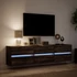 Kép 5/11 - Barna tölgy színű fali TV-szekrény LED-del 180 x 31 x 45 cm