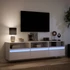 Kép 5/11 - Fehér falra szerelhető TV-szekrény LED-del 180 x 31 x 45 cm