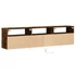 Kép 8/11 - Füstös tölgy falra szerelhető TV-szekrény LED-del 180x31x45cm