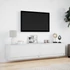 Kép 4/11 - Fehér falra szerelhető TV-szekrény LED-del 180 x 31 x 38 cm