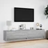 Kép 4/11 - Szürke sonoma színű fali TV-szekrény LED-del 180 x 31 x 38 cm