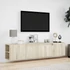 Kép 4/11 - Sonoma tölgy színű fali TV-szekrény LED-del 180 x 31 x 39,5 cm