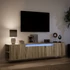 Kép 5/11 - Sonoma tölgy színű fali TV-szekrény LED-del 180 x 31 x 39,5 cm