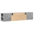 Kép 8/11 - Betonszürke fali TV-szekrény LED-del 180 x 31 x 39,5 cm