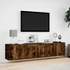 Kép 4/11 - Füstös tölgy színű fali TV-szekrény LED-del 180 x 31 x 39,5 cm