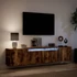 Kép 5/11 - Füstös tölgy színű fali TV-szekrény LED-del 180 x 31 x 39,5 cm