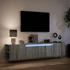 Kép 5/11 - Szürke sonoma színű fali TV-szekrény LED-del 180 x 31 x 39,5 cm