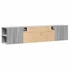Kép 8/11 - Szürke sonoma színű fali TV-szekrény LED-del 180 x 31 x 39,5 cm