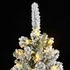 Kép 6/11 - Műkarácsonyfa 300 LED-del és pelyhes hóval 180 cm