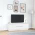 Kép 4/11 - Fehér TV-szekrény LED-lámpákkal 160,5x41x50 cm