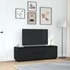Kép 4/11 - Fekete TV-szekrény LED-világítással 160,5x41x50 cm