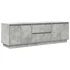 Kép 3/11 - Betonszürke TV-szekrény LED lámpákkal 160,5x41x50 cm