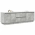 Kép 5/11 - Betonszürke TV-szekrény LED lámpákkal 160,5x41x50 cm
