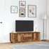 Kép 4/11 - Antik fa színű TV-szekrény LED-lámpákkal 160,5x41x50 cm
