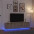 Kép 1/11 - Sonoma-tölgy színű TV-szekrény LED-lámpákkal 193,5x41x50 cm