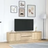 Kép 4/11 - Sonoma-tölgy színű TV-szekrény LED-lámpákkal 193,5x41x50 cm
