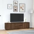 Kép 4/11 - Barna tölgyszínű TV-szekrény LED-lámpákkal 193,5x41x50 cm