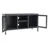 Kép 6/11 - Antracitszürke acél és üveg TV-szekrény 105 x 35 x 52 cm