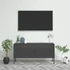 Kép 1/10 - Antracitszürke acél TV-szekrény 105 x 35 x 50 cm