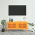 Kép 1/10 - Mustársárga acél TV-szekrény 105 x 35 x 50 cm