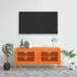 Kép 1/10 - Narancssárga acél TV-szekrény 105 x 35 x 50 cm