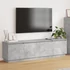 Kép 1/11 - TV szekrény LED beton szürke 180x38x49 cm műgyanta