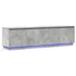 Kép 2/11 - TV szekrény LED beton szürke 180x38x49 cm műgyanta