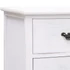 Kép 5/7 - Antik fehér tömör császárfa TV-szekrény 108 x 30 x 40 cm