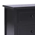 Kép 4/7 - Fekete tömör császárfa TV-szekrény 108 x 30 x 40 cm