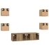 Kép 9/11 - TV szekrény garnitúra 6 pcs kézműves tölgy 60 x 30 x 30 cm