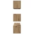 Kép 8/11 - TV szekrény garnitúra 4 pcs kézműves tölgy 60 x 30 x 30 cm