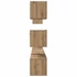 Kép 8/11 - TV szekrény garnitúra 8 pcs kézműves tölgy 60 x 30 x 30 cm