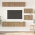Kép 1/11 - TV Szekrény Szett 6 pcs kézműves tölgy 80 x 30 x 30 cm Közepes