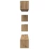 Kép 8/11 - TV Szekrény Szett 6 pcs kézműves tölgy 80 x 30 x 30 cm Közepes