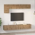 Kép 4/11 - TV szekrény garnitúra 5 pcs kézműves tölgy Közepes 100 cm